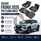Suzuki Fronx 2026 TPE Floor Mats – Premium All-Weather Custom Fit Car Floor Mats