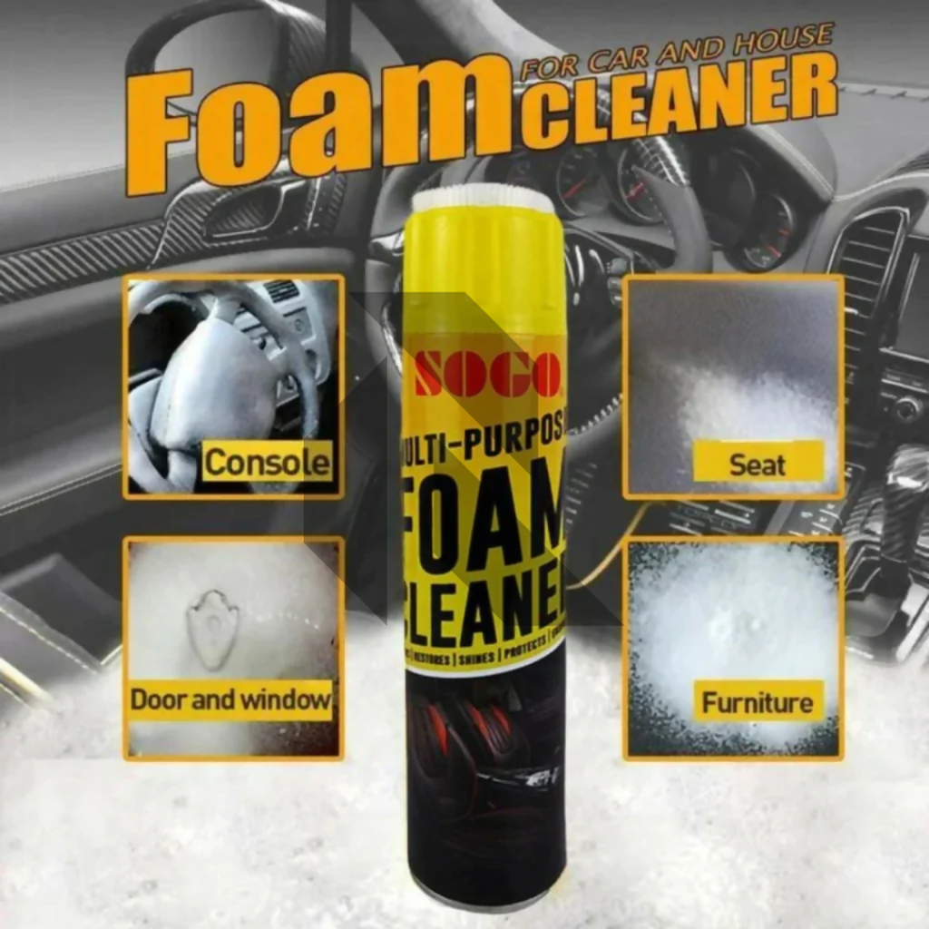 Sogo Multi-Purpose Foam Cleaner 650ML – Car Interior Foam Cleaner for Seats, Upholstery, Dashboard