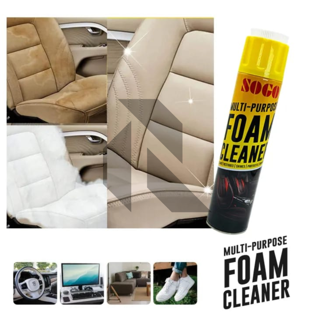 Sogo Multi-Purpose Foam Cleaner 650ML – Car Interior Foam Cleaner for Seats, Upholstery, Dashboard
