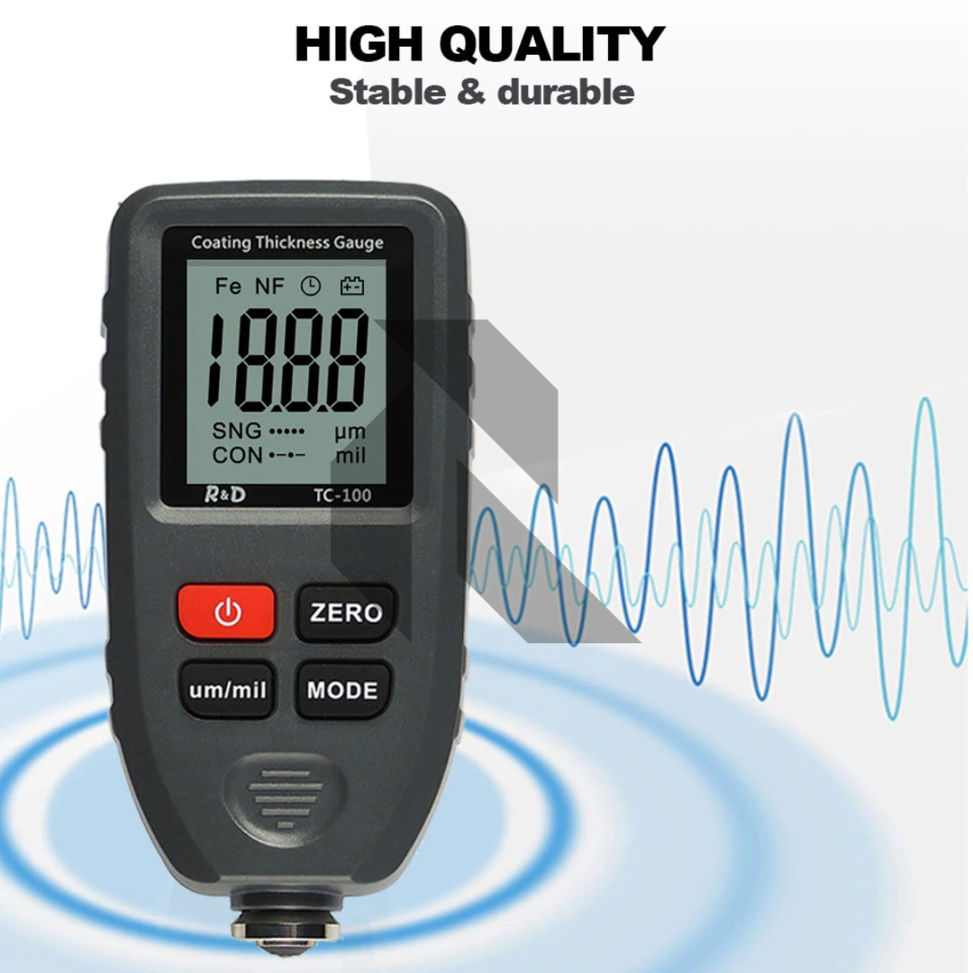 R&D TC100 Digital Coating Thickness Gauge with LCD Display