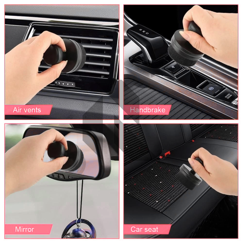 Round Car Tyre & Trim Dressing Applicator Brush