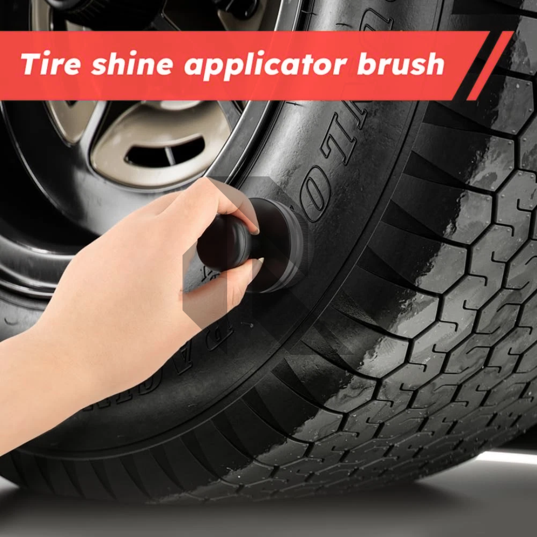 Round Car Tyre & Trim Dressing Applicator Brush
