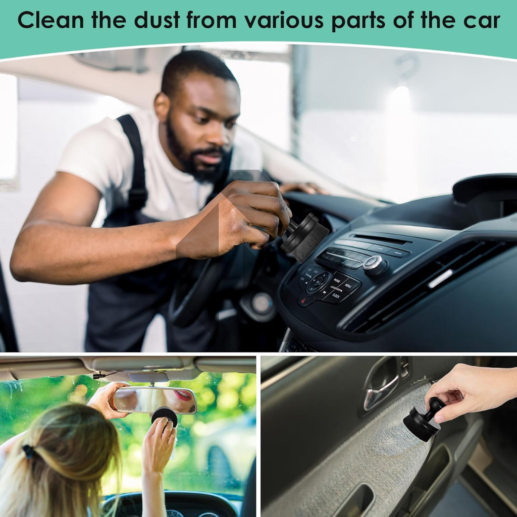 Round Car Tyre & Trim Dressing Applicator Brush