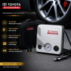 Toyota 12V Tire Inflator Air Compressor 80 PSI – Portable Car Air Pump with Pressure Gauge