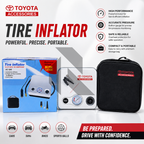Toyota 12V Tire Inflator Air Compressor 80 PSI – Portable Car Air Pump with Pressure Gauge