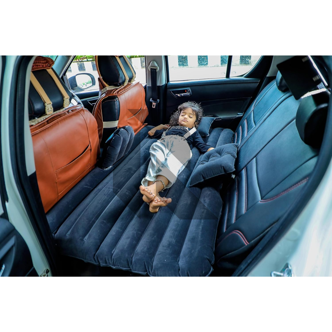 Inflatable Car Bed Mattress for Backseat – Portable Travel Air Bed for Car