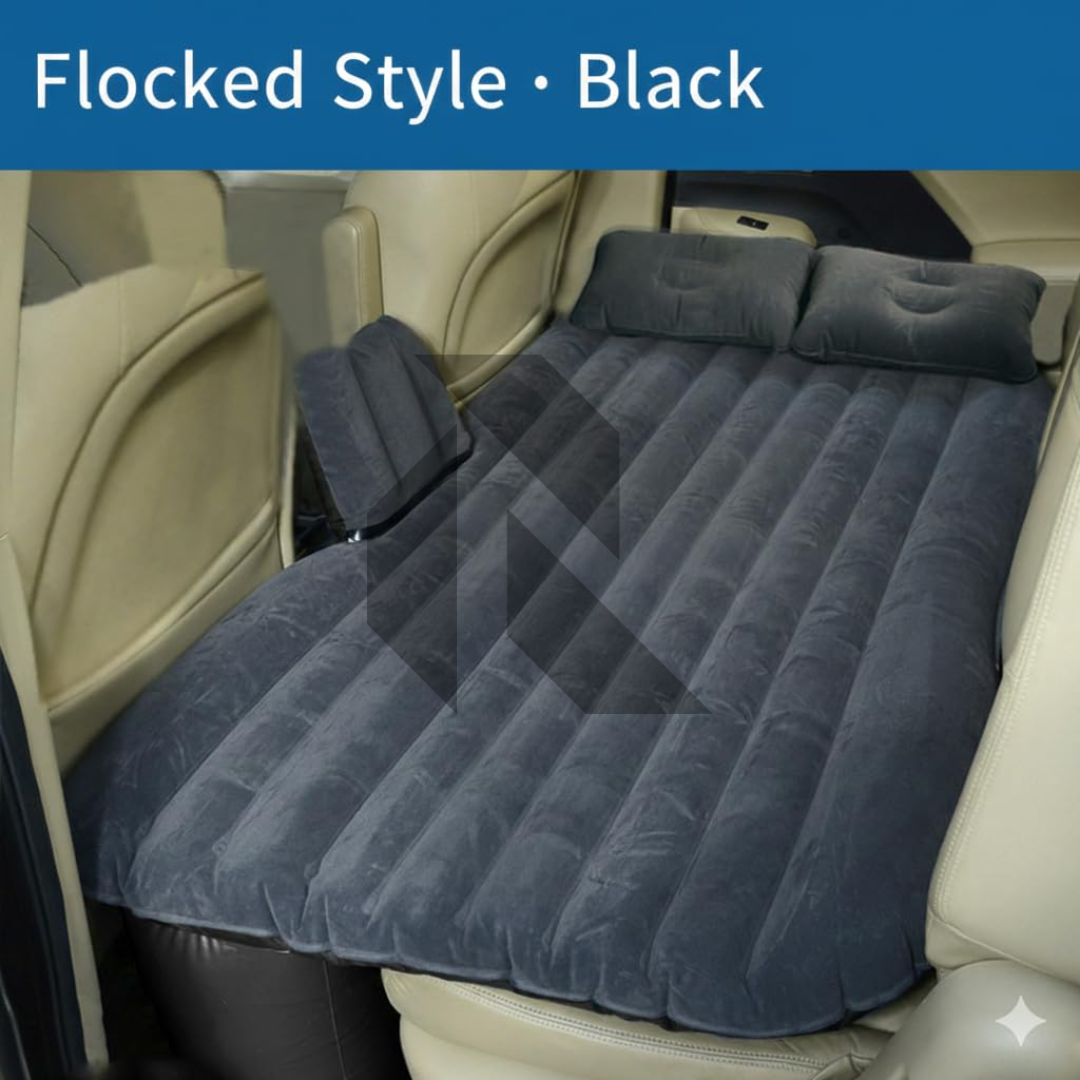 Inflatable Car Bed Mattress for Backseat – Portable Travel Air Bed for Car