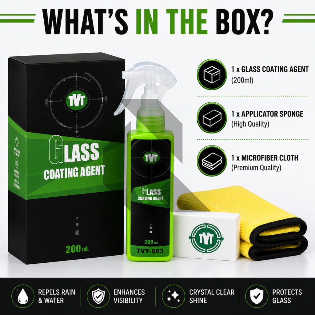 TVT-063 Glass Coating Agent 200ml – Car Glass Coating for Long-Lasting Protection & High Gloss