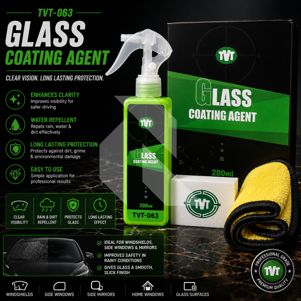 TVT-063 Glass Coating Agent 200ml – Car Glass Coating for Long-Lasting Protection & High Gloss