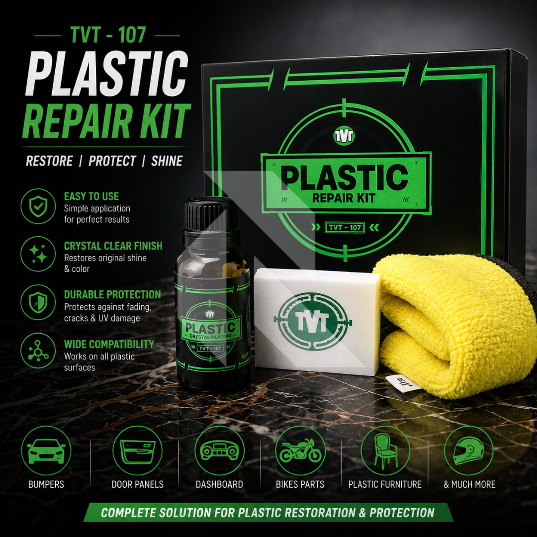 TVT-107 Plastic Repair Kit 30ml – Plastic Restorer & Repair Solution for Car Interior and Exterior Main image