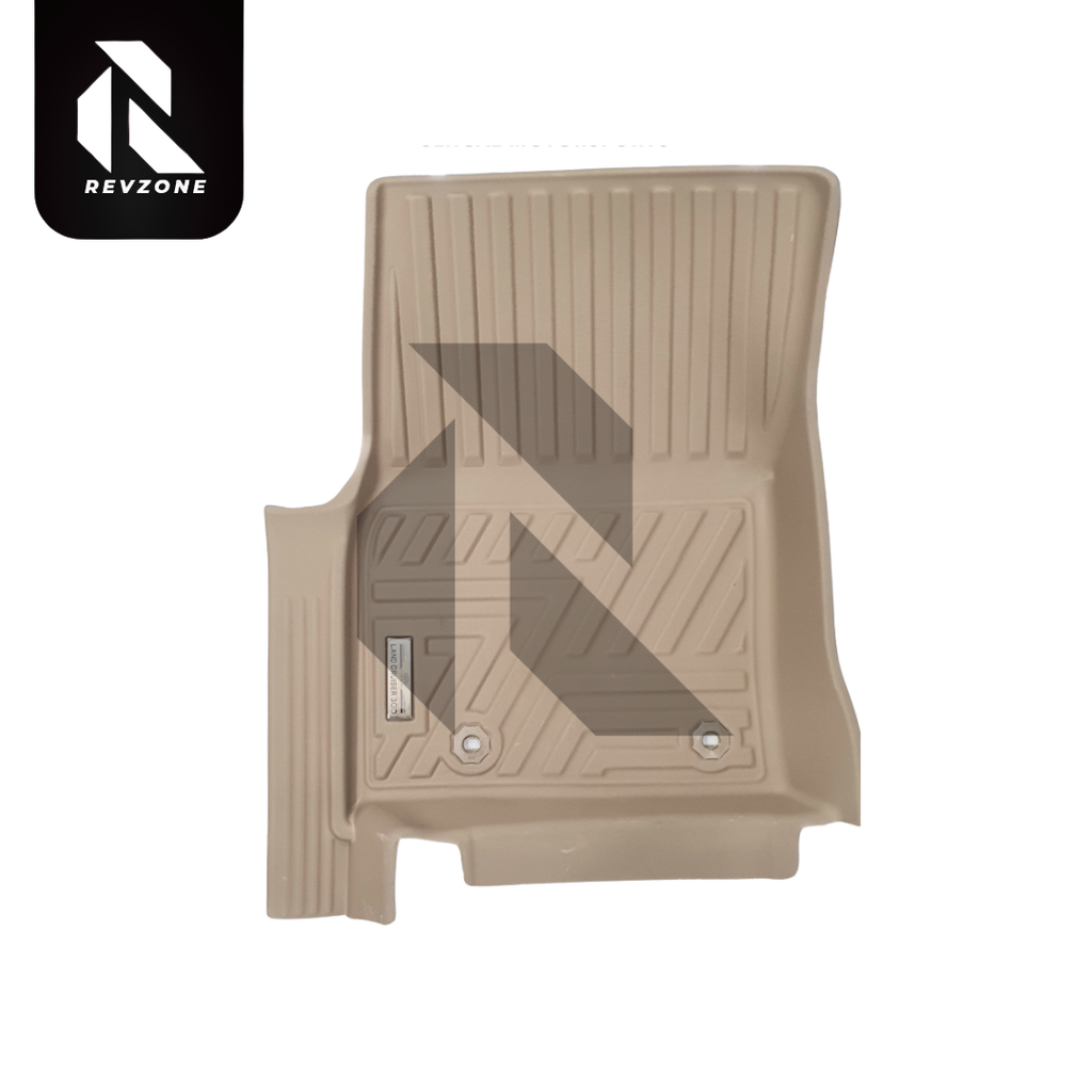 TXR Land Cruiser LC300 TPE Floor Mats Beige – Custom Fit Waterproof All-Weather 7 Seater