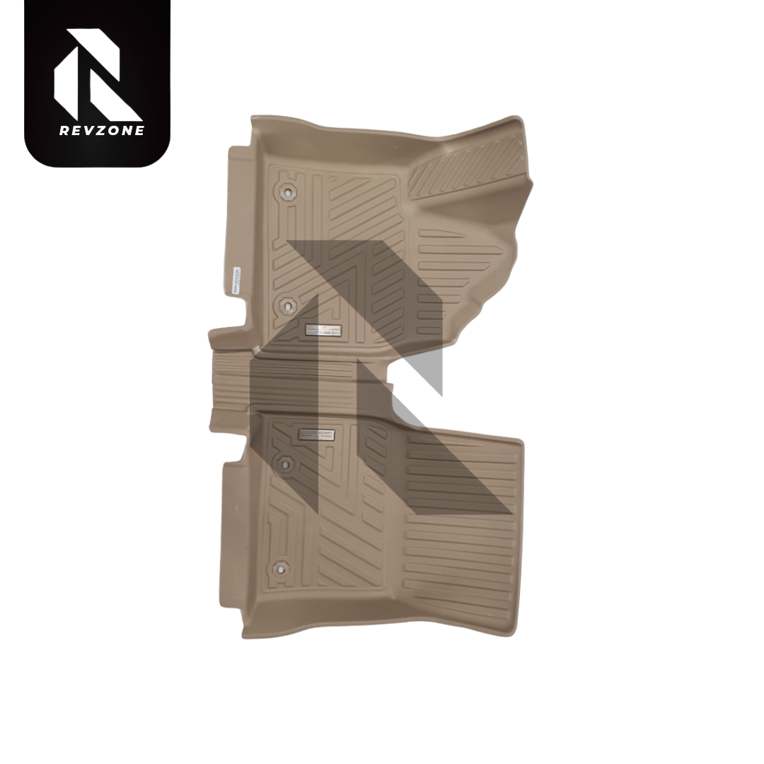TXR Land Cruiser LC300 TPE Floor Mats Beige – Custom Fit Waterproof All-Weather 7 Seater