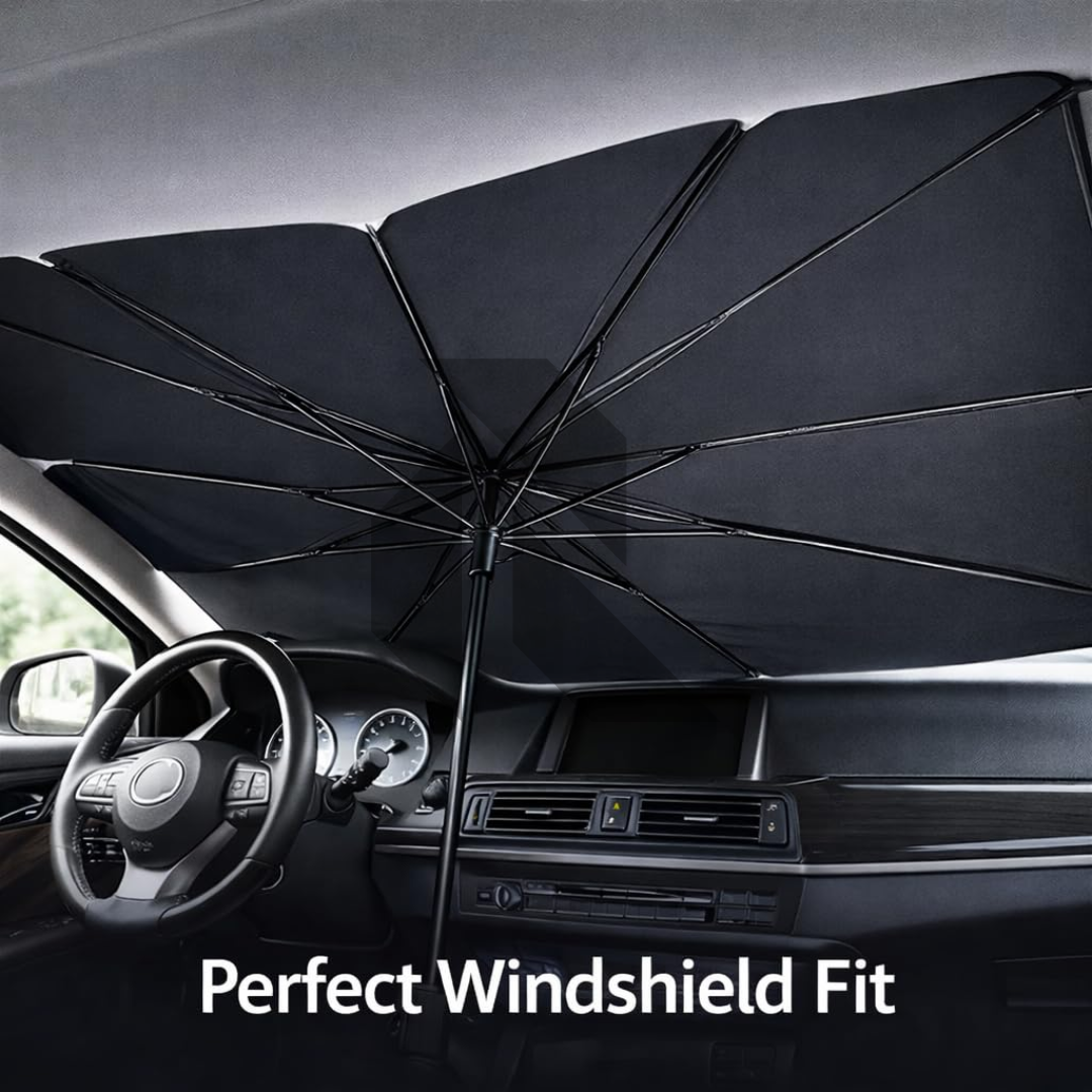 Universal Car Windshield Sun Shade Umbrella – Foldable UV Protection Sunshade