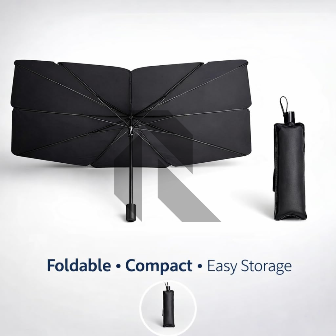 Universal Car Windshield Sun Shade Umbrella – Foldable UV Protection Sunshade