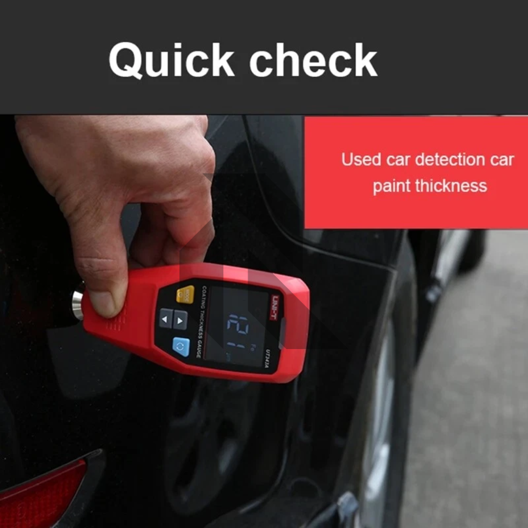 UNI-T UT343A Paint Coating Thickness Gauge – Digital Car Paint Depth Meter for Vehicle Inspection