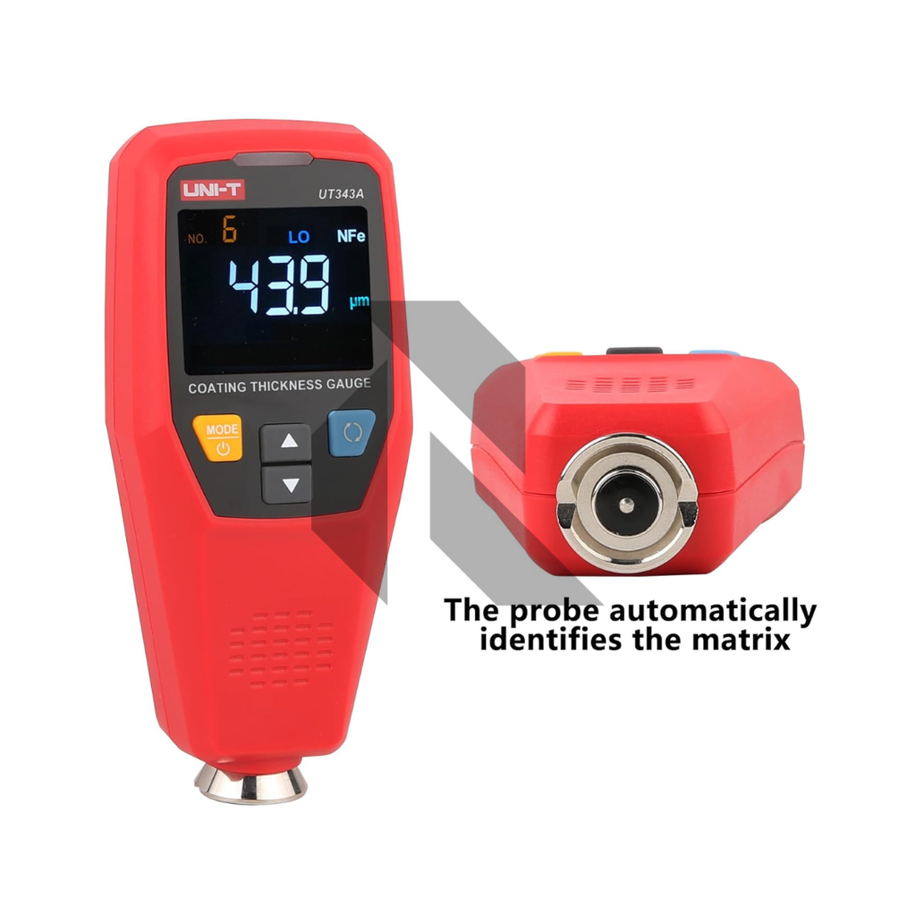 UNI-T UT343A Paint Coating Thickness Gauge – Digital Car Paint Depth Meter for Vehicle Inspection