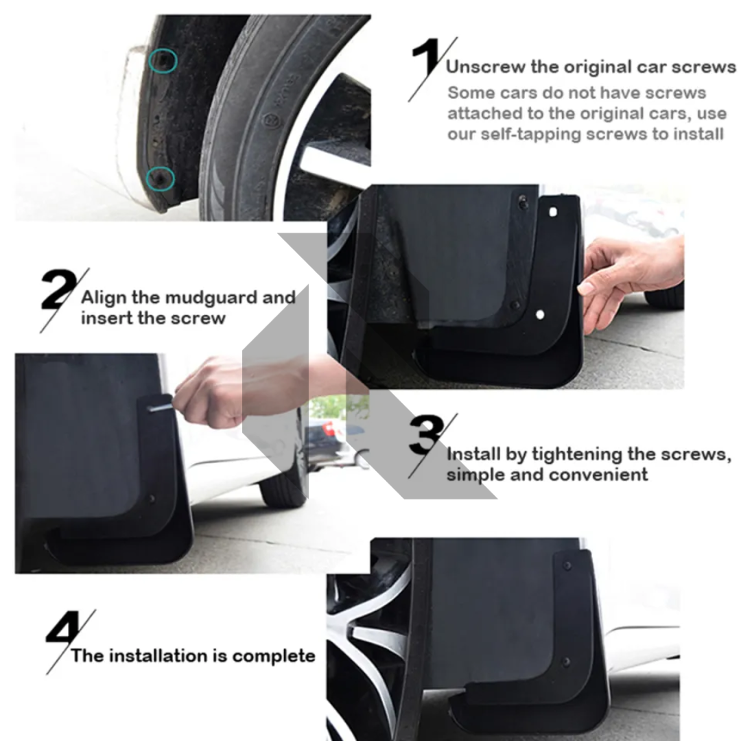 GAC AION UT Imported Mudflaps – 4Pcs Set Front & Rear Fender Splash Guards Secondary image