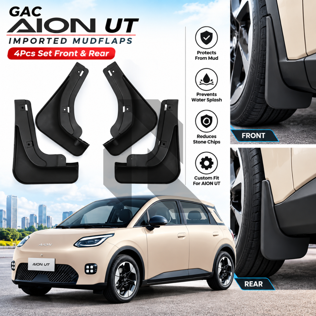 GAC AION UT Imported Mudflaps – 4Pcs Set Front & Rear Fender Splash Guards