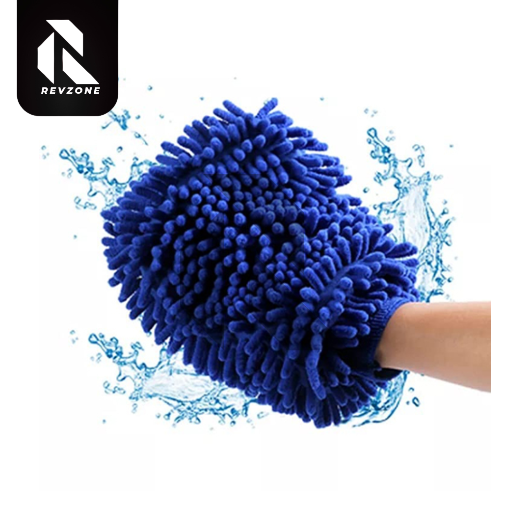 Microfiber Car Wash Mitt Glove – Scratch-Free (Multi Color) Secondary image