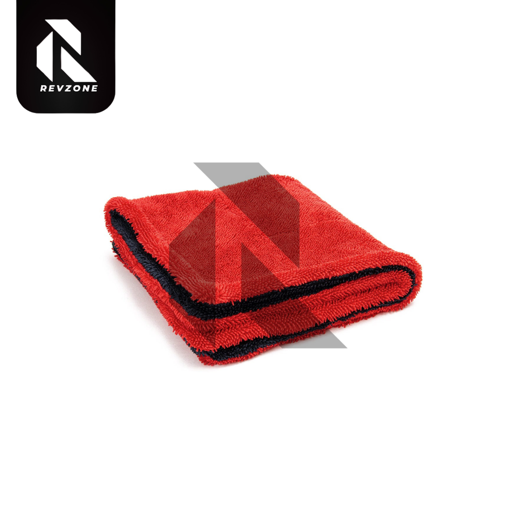 Premium Twist Loop Microfiber Drying Towel  – 1200 GSM Water Sucker Car Drying Cloth Red & Gray