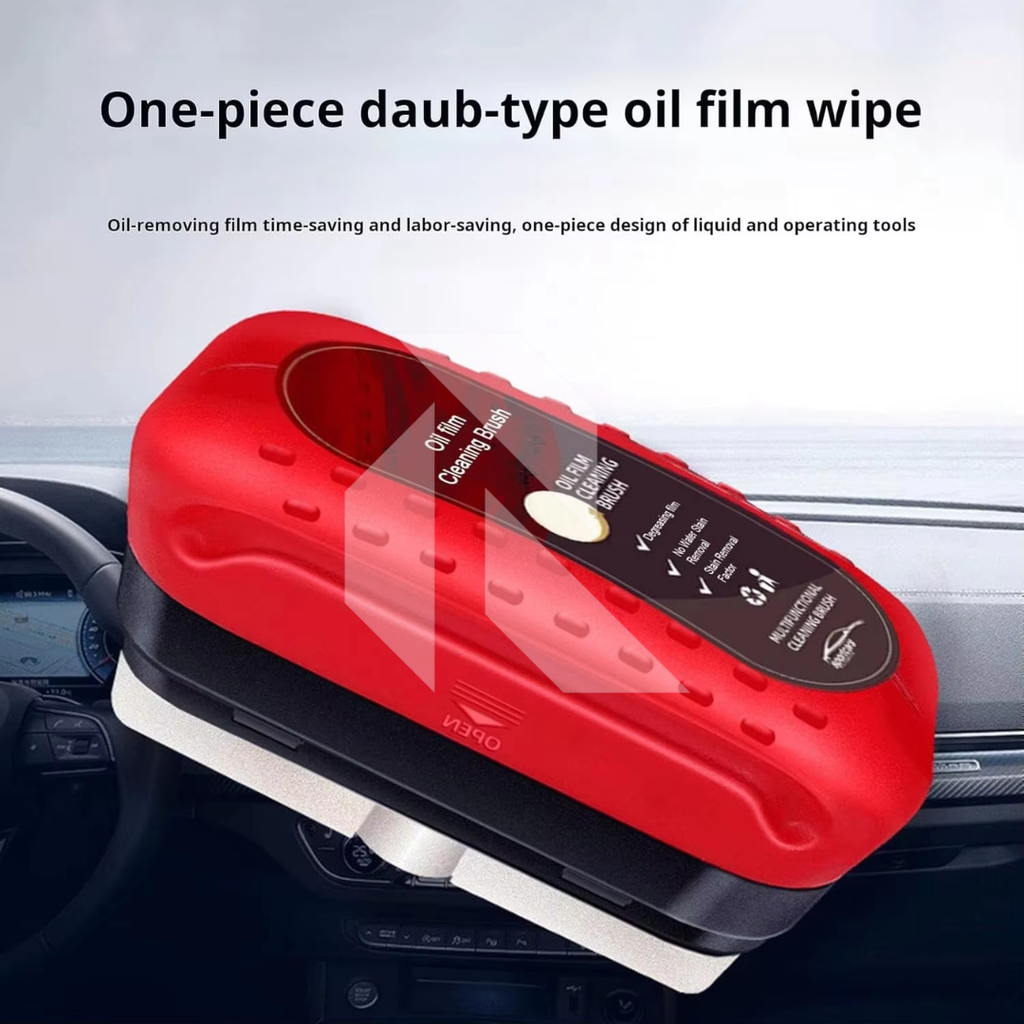 Automotive Oil Film Cleaning Brush – Car Glass Oil Film Remover for Windshield & Window