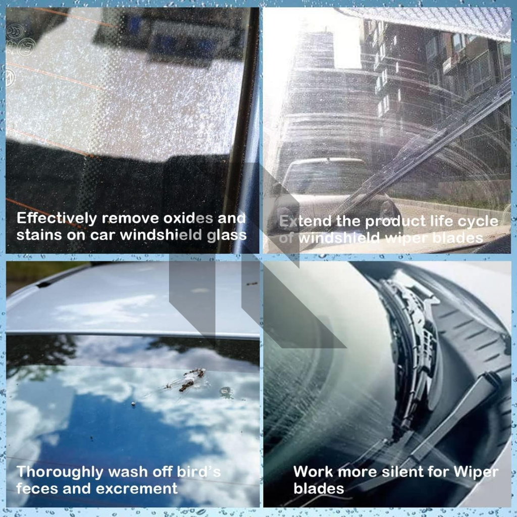 Car Windshield Glass Concentrated Washer Tablets – 20 Pieces | Effervescent Windshield Cleaning