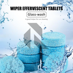 Car Windshield Glass Concentrated Washer Tablets – 20 Pieces | Effervescent Windshield Cleaning