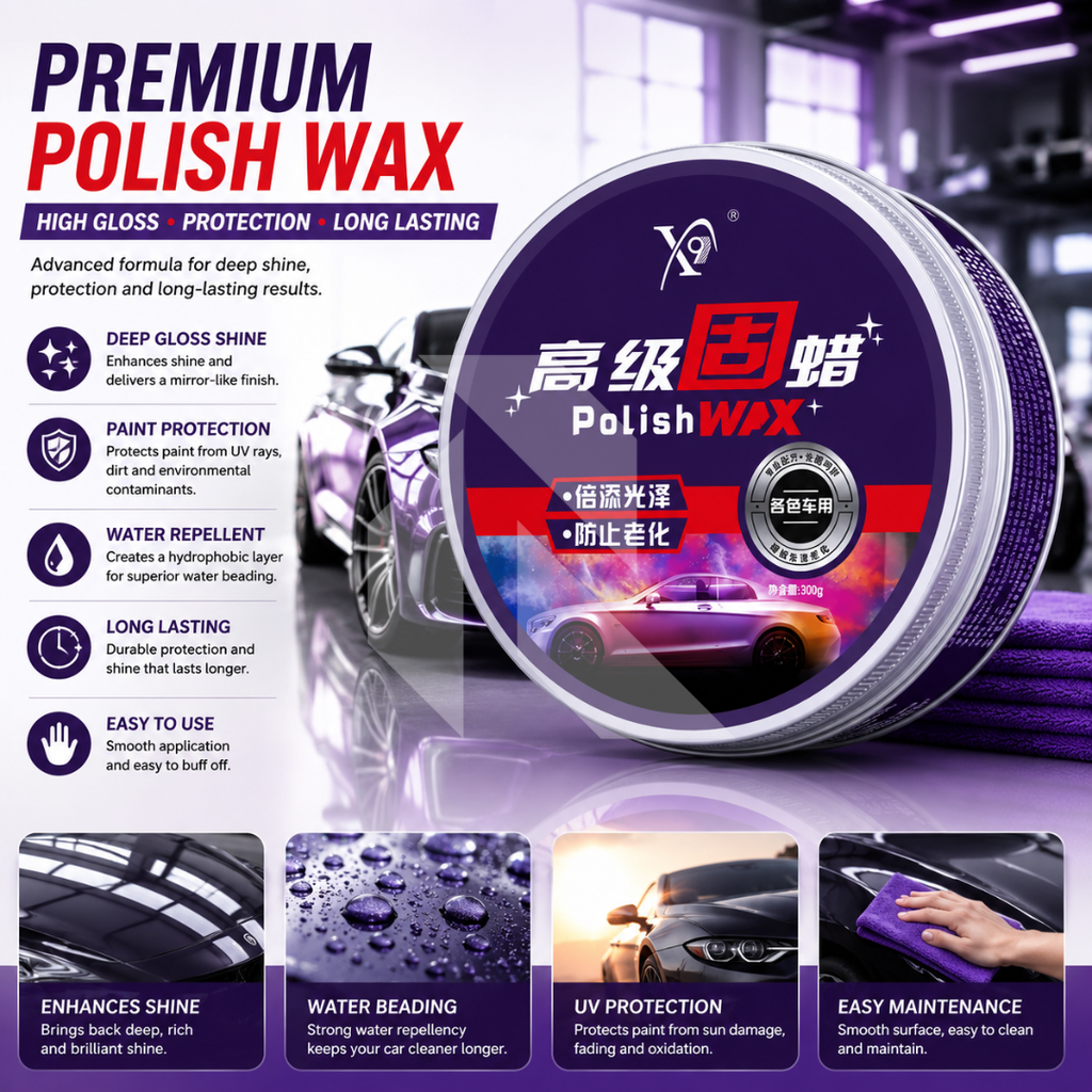 Premium Hard Polish Wax 150g – High Gloss Car Wax & Long-Lasting Paint Protection