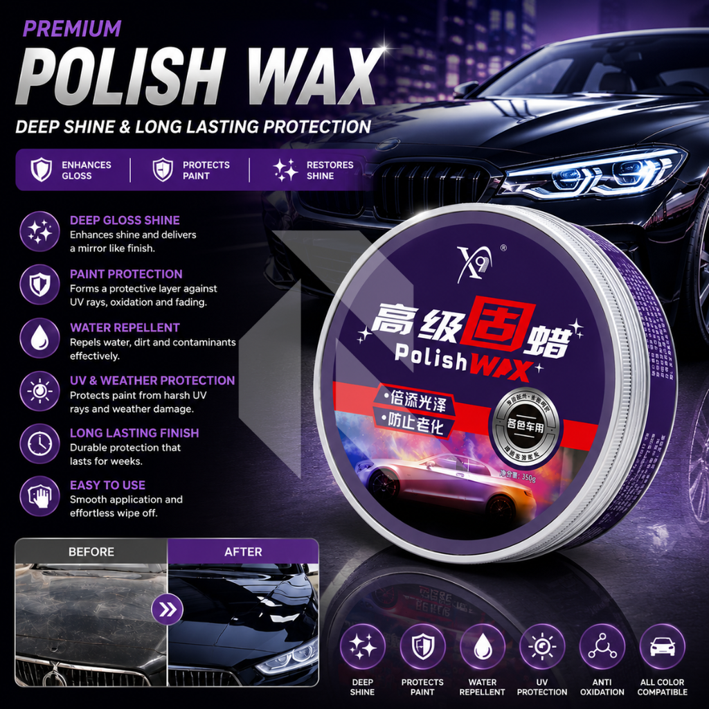 Premium Hard Polish Wax 150g – High Gloss Car Wax & Long-Lasting Paint Protection