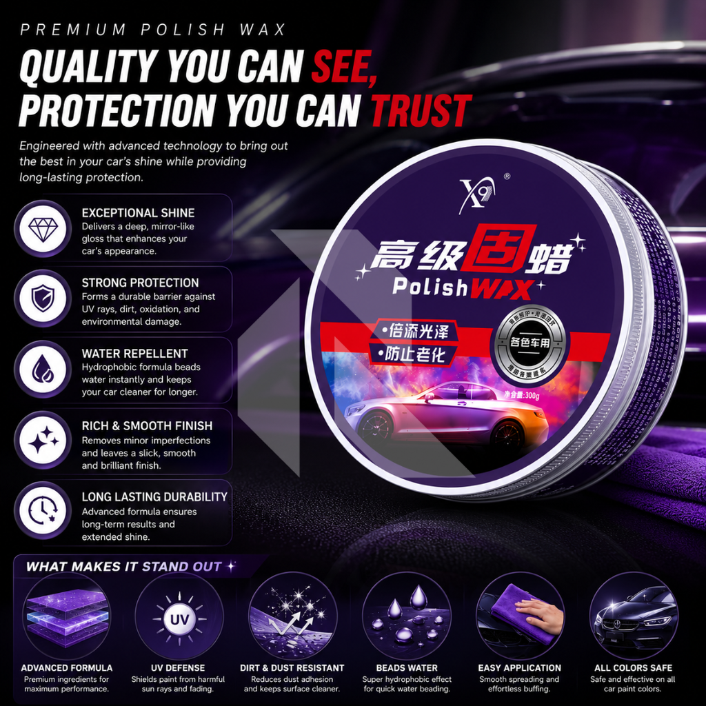 Premium Hard Polish Wax 150g – High Gloss Car Wax & Long-Lasting Paint Protection
