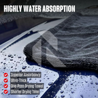 XL Twisted Loop Microfiber Car Drying Towel 1200 GSM – Double Sided Ultra Absorbent (60x90 CM)
