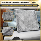 XL Twisted Loop Microfiber Car Drying Towel 1200 GSM – Double Sided Ultra Absorbent (60x90 CM)