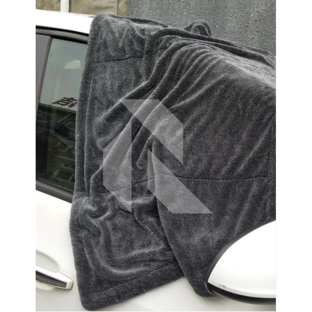 XL Twisted Loop Microfiber Car Drying Towel 1200 GSM – Double Sided Ultra Absorbent (60x90 CM)