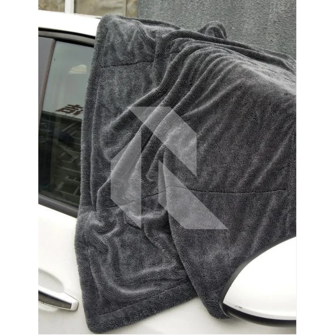 XL Twisted Loop Microfiber Car Drying Towel 1200 GSM – Double Sided Ultra Absorbent (60x90 CM)
