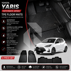 Toyota Yaris Hatchback Japani TPE Floor Mats – Waterproof & Custom Fit All-Weather Car Mats