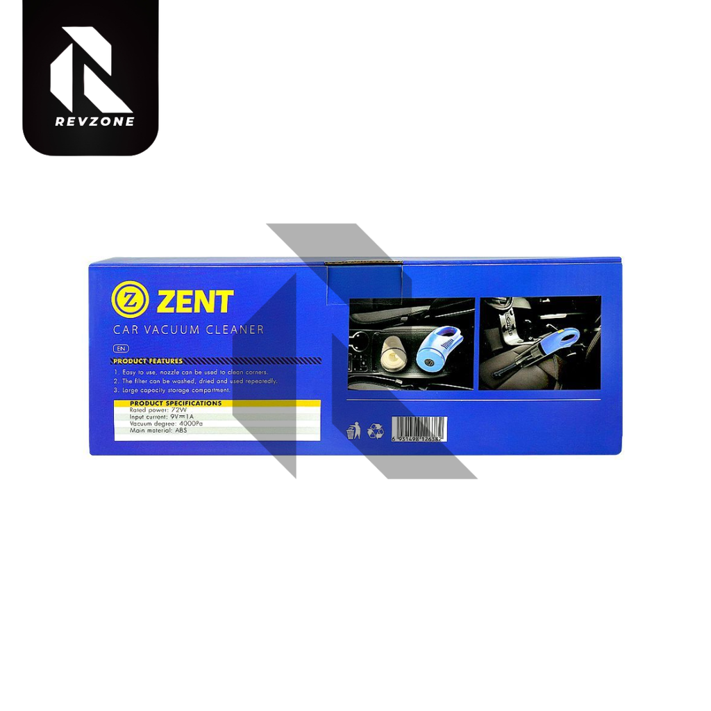 Zent Car Vacuum Cleaner 12V – Portable High Power Car Vacuum Cleaner for Car Interior Cleaning