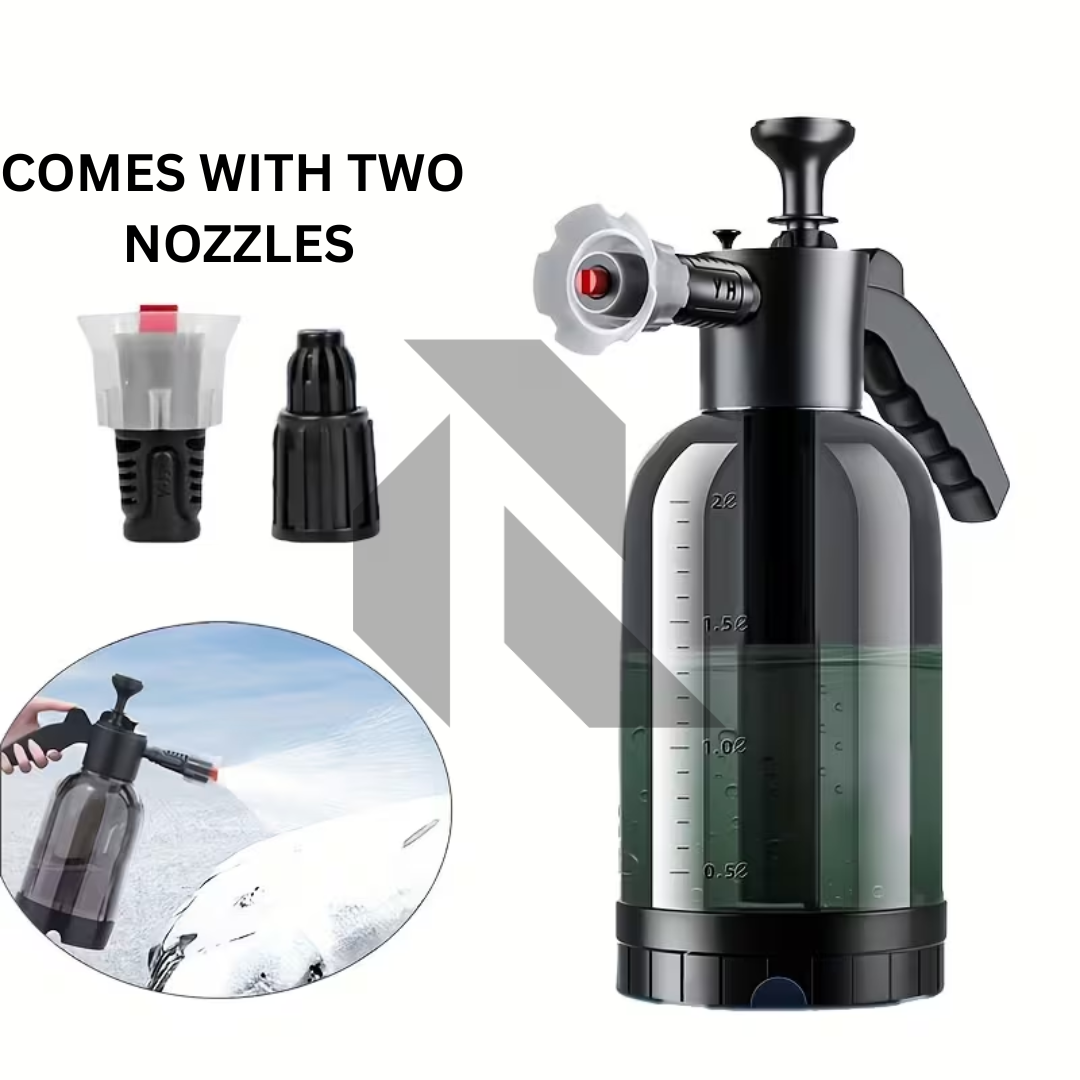 Zingfix Foam Bottle Spray with Dual Nozzle – Heavy Duty Foam Sprayer + Free 100ml Foam Shampoo