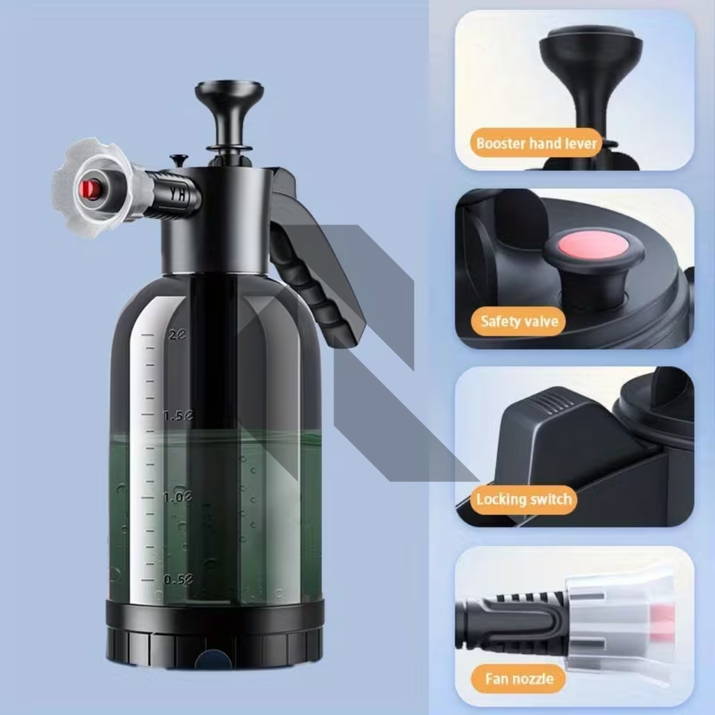 Zingfix Foam Bottle Spray with Dual Nozzle – Heavy Duty Foam Sprayer + Free 100ml Foam Shampoo