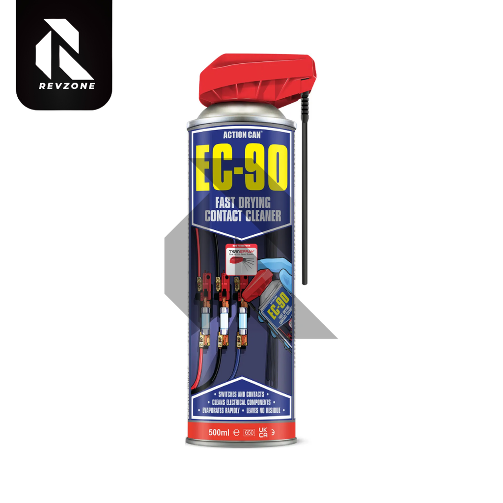 Action Can EC-90 Fast Drying Contact Cleaner 500ml – Electrical & Electronic Parts Cleaner with Twin Spray