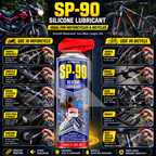 Action Can SP-90 Silicone Lubricant 500ml – Rubber, Plastic & Metal Protector with Twin Spray