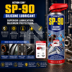 Action Can SP-90 Silicone Lubricant 500ml – Rubber, Plastic & Metal Protector with Twin Spray