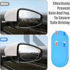 2PCS Anti Fog Rainproof Rear View Mirror Film – HD Clear Waterproof Anti-Glare Nano Protection Film
