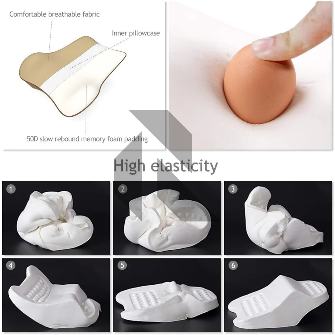 Awesome Ergonomic Memory Foam Lumbar Support Cushion – Back Support Pillow
