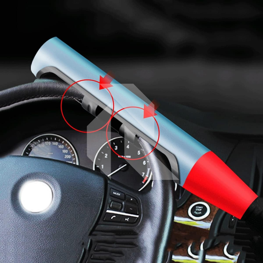 Baseball Steering Wheel Lock with Keys – Universal Anti-Theft Car Security Lock