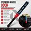 Baseball Steering Wheel Lock with Keys – Universal Anti-Theft Car Security Lock