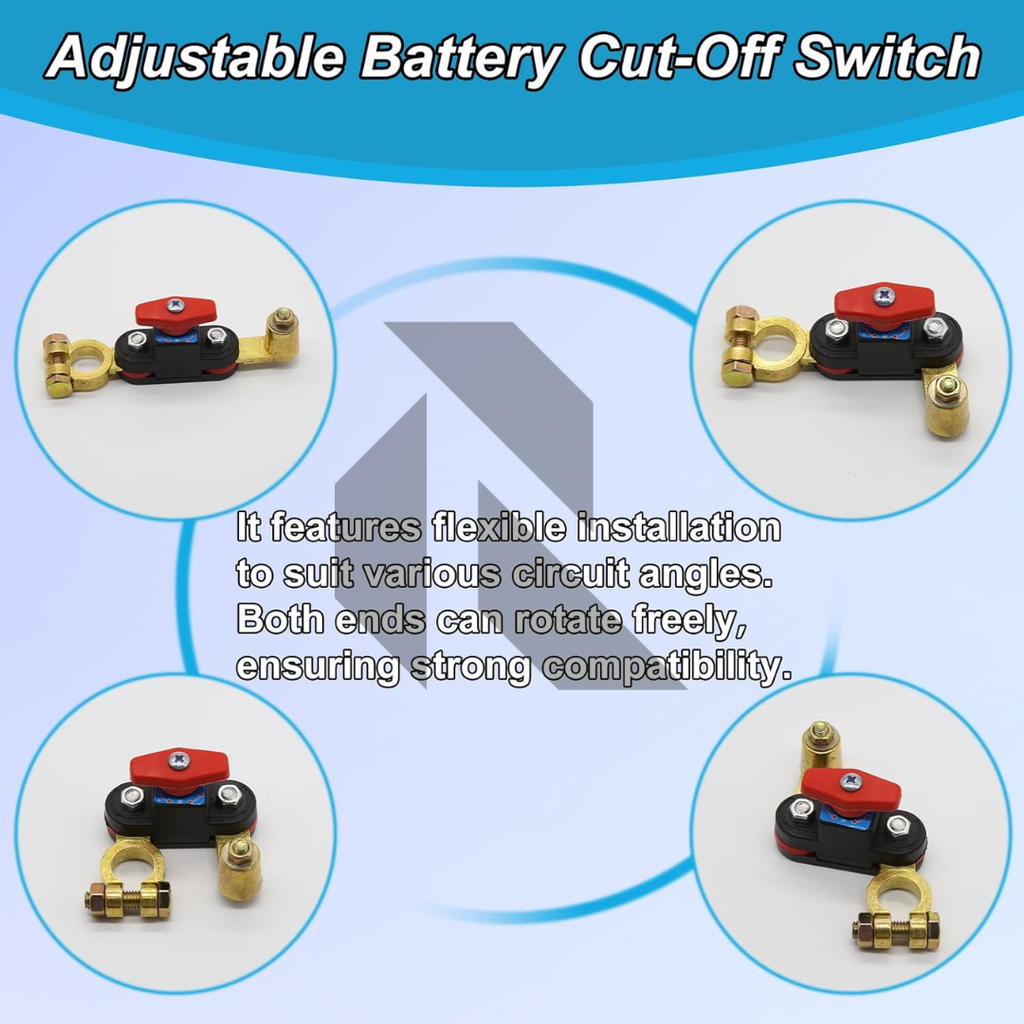 Car Battery Disconnect Switch 12V/24V – Heavy Duty Pure Copper