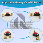 Car Battery Disconnect Switch 12V/24V – Heavy Duty Pure Copper