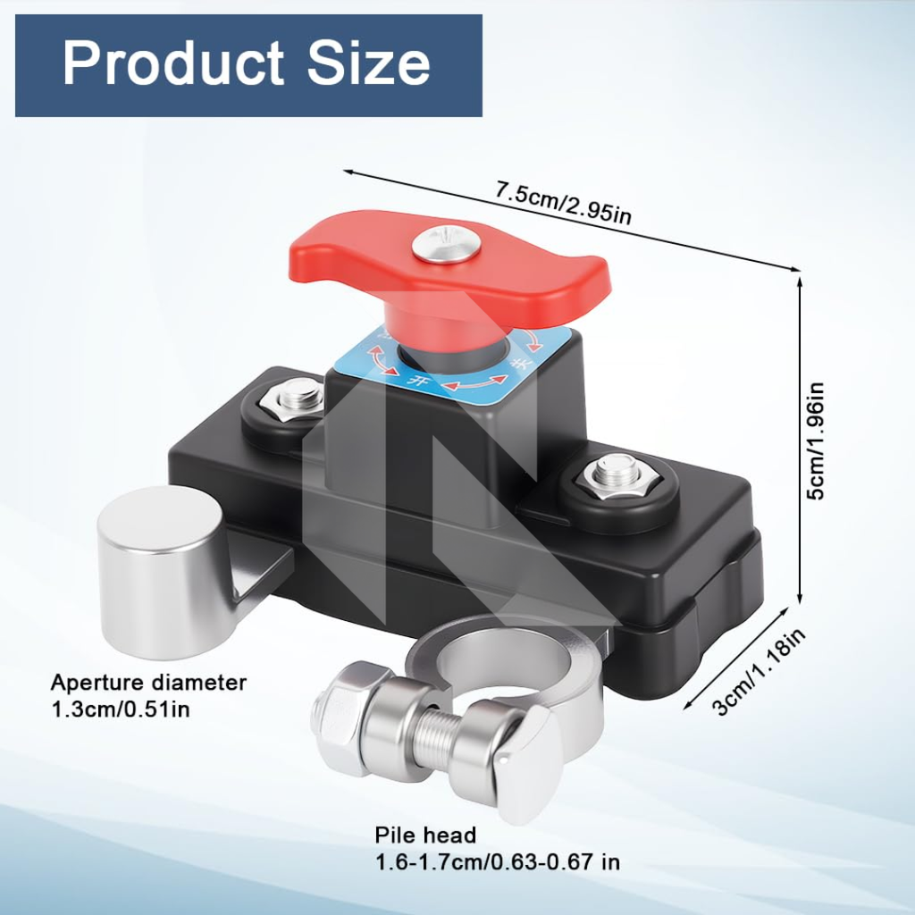 Car Battery Disconnect Switch Manual Automatic Circuit Breaker Anti-Power Off Leakage Protector