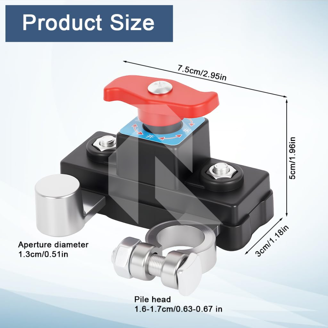 Car Battery Disconnect Switch Manual Automatic Circuit Breaker Anti-Power Off Leakage Protector