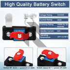 Car Battery Disconnect Switch Manual Automatic Circuit Breaker Anti-Power Off Leakage Protector